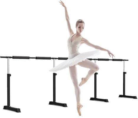 Barra de Ballet portátil para Estudio en casa, Baile, Yoga, Fitness, Altura Ajustable, para estiramientos y Baile.