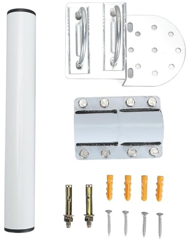 Floolinct Supporto Internet satellitare per Supporto da parete Internet satellitare regolabile resistente alle intemperie Supporto da tetto per parabola rettangolare V2