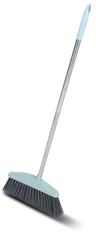 Gatuida Stainless Steel Cleaning Broom with Long Handle Thick Household Sweeper for Indoor Garbage and Floor Cleaning for Home Use