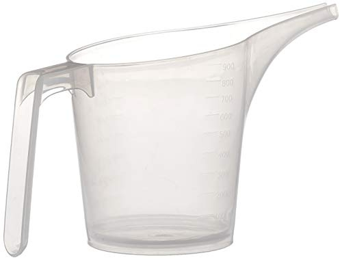 Fox Run 4831 Easy Pour - Taza medidora con boquilla de embudo, plástico transparente