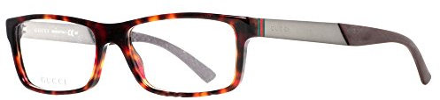 Gucci 1054 Web Tortoise / Dark Ruthenium Kunststoffgestell Brillen, 53mm