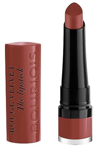 BOURJOIS - Rouge À Lèvres Rouge Velvet The Lipstick 24 Pari'Sienne - Ultra Pigmenté - Fini Mat Intense - Longue Tenue 24H - Applicateur Précis - Sensation Lèvres Nues