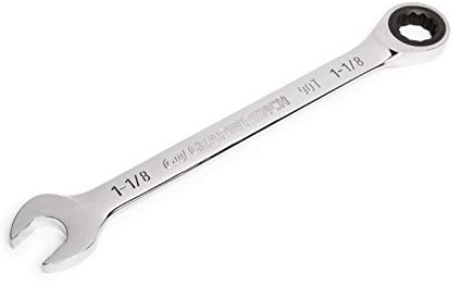GEARWRENCH 1-1/8 4 Degree Swing Arch 12 Point Ratcheting Combination Wrench - 86955