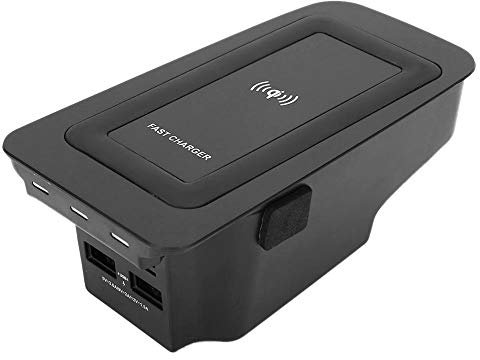 Cargador inalámbrico rápido Kuuleyn, placa de carga de cargador inalámbrico de 15 W, ajuste por inducción para S60/V60/XC60/S90/V90/XC90