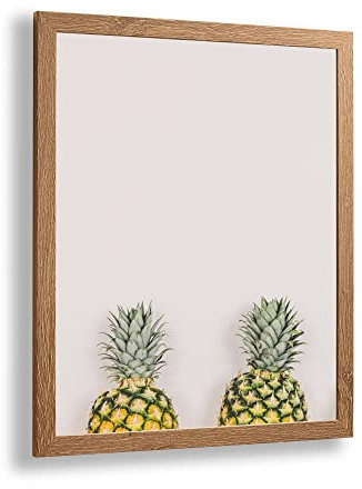 Bonito Slimline Profil Bilderrahmen Posterrahmen 48x68 cm Sumpfeiche Dekor 68x48 cm Puzzlerahmen Diamond Painting mit Kunstglas klar
