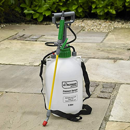 5L Pressure Sprayer with Lance – Hand held Garden Spray Insecticide Weed Killer Pump Action Garden – Portable Manual Hand Pump Washer