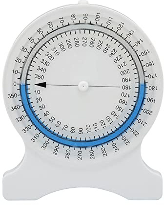 Goniometer 360 Grad, Neigungsmesser Zur Messung Des Bewegungsbereichs der Gelenke, Genaue Messung Des Skoliose-Wirbelsäulen-Torsionswinkelmessers, Ideal für Klassenzimmer oder Büro für Studenten und P