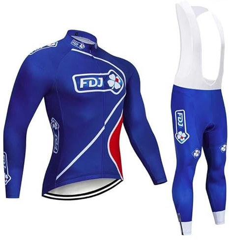 assocauicy Radtrikot Herren Langarm Set,Fahrradtrikot Herren Winter Herbst WäRmend,Rennrad Trikot Geeignet FüR Outdoor-Radfahren