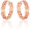 wynn's Creolen Rosegold Keltisch - Keltisch Knoten Ohrringe Rosegold Creolen Mittelgroß - Unisex Ohrringe Keltischer Schmuck für Damen Herren