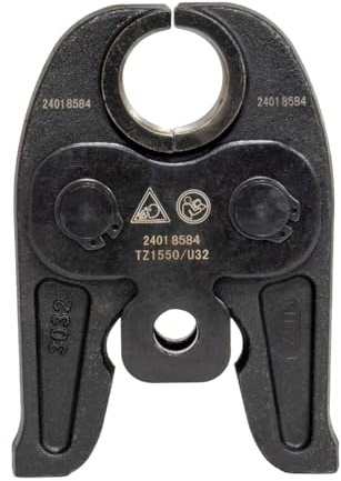TekTools 'U' Jaws for TZ1550 Press Tools - Specialized Plumbing Press Fitting Components, 32mm