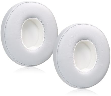 Casoter Replacements Earpads Cushions for Beats Solo 2 Solo 3 1 Pair White