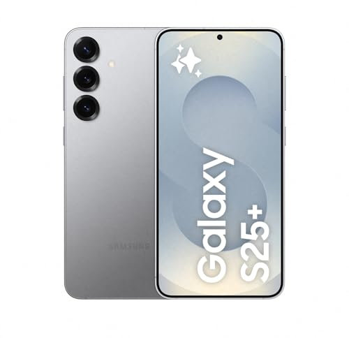Samsung Galaxy S25+ AI Smartphone, Galaxy AI, 12GB Memory, 512GB Storage, 50MP Camera, Silver Shadow, 3 Year Manufacturer Extended Warranty (UK Version)