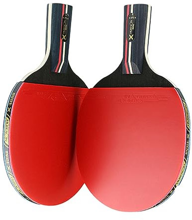 BESPORTBLE Tischtennisschläger-Set Für Anfänger Bis Profis 2 Schläger Bequem Leicht Für Jungen Und Mädchen Teenager Erwachsene
