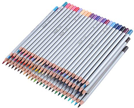 ANKROYU 72 farbige professionelle Buntstifte, Aquarellstifte-Set, Künstler-Buntstifte-Set, Farbstifte auf Ölbasis, Kunstfarbstifte für künstlerische Zeichnungsskizzen
