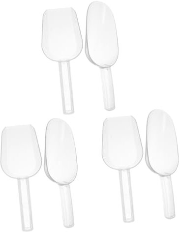 Garneck 3 Sätze Eisschaufel Ice Cream Scoop Ice Scraper Barstößel Eiswürfelschale Für Tasse Klare Essensschaufel Eislöffel Aus Plastik Küchenversorgung Weiß Wiederverwendbar 2 Stück * 3