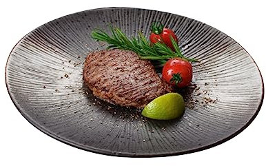 Alipis plato de cerámica pizza pan fruit bowl bandeja para empanar placas laterales plato para servir Bandeja para servir con tapa platos festivos sartén vajilla plato de bocadillos