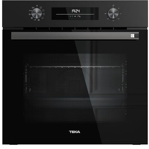 TEKA Horno Multifunción 60cm, Sistema HydroClean, 8 Funciones de Cocción, Guías Telescópicas Plus Extension, Clase A+, Modelo NEO HSB 6350 FBK