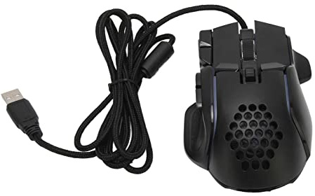 Jectse Souris DE Jeu Filaire, Souris Mécanique Filaire USB RVB ERGONIQUE 12800 DPI DE Jeu Optique avec 10 Bouton