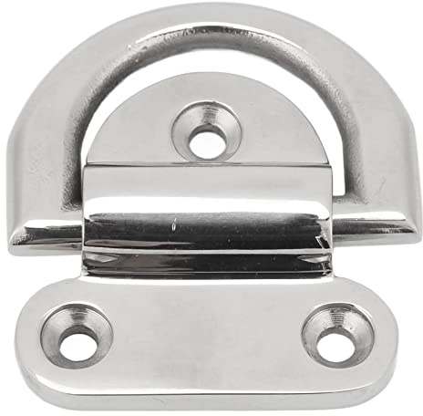 LKRPOUTYR Klappbares Pad-Auge in Marinequalität, Robustes Bootszubehör aus Edelstahl 316, universelle Passform für Boote, Schiffe, Yachten mit Strukturiertem Design und makelloser Politur,