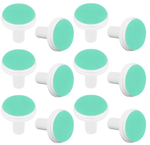 Tofficu Lot de 12 Embouts de Rechange Verts pour Lime à Ongles Bébé Électrique, Disques de Polissage Doux et Sûrs, Compatibles Coupe-ongles pour Garçon et Filles Dès 12 Mois, Accessoires