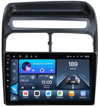 HIBIYA 9 Pollici Autoradio Android 15 for Fiat Grande Punto Linea 2007-2012 | Car Radio con CarPlay Android Auto Wireless GPS WiFi Bluetooth FM RDS Telecamera posteriore(4-Core(1G+32G))