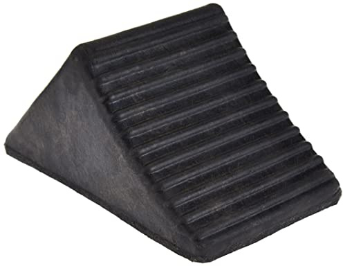Buyers Products WC1467A Rubber Wheel Chock, 5x6x5 in, Resists Oil, Rust, Salt & Sun, Durable & Secure Tire Stopper for Service and Parking, Ideal for Cars, Utility Vehicles, Trailers, Trucks & RVs