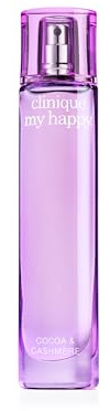 Clinique My Happy Fragrance Spray, Cocoa & Cashmere | Notes of Cocoa, Vanilla + Musk | Perfumes for Women, Mini Travel Size, 0.5 Fl Oz