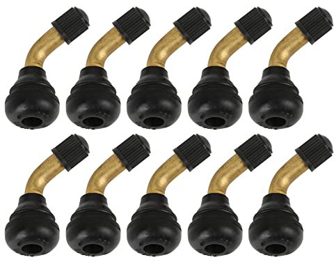 sourcing map 120 Grad Winkel Ventilverlängerung Ventiladapter Kupfer, Gummi ventilkappen