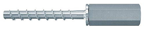 Unbekannt FBS II 6x55 M8/M10, Powerful Concrete Screw (Pack of 100), Screw with Internal Thread for Fixing in Plumbing, Heating & Air Conditioning, Grey, 6 x 55
