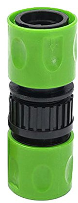 Connettore rapido per tubo da giardino, filettatura esterna del rubinetto, femmina, raccordo per tubo, adattatore - Tubo estraibile, filettatura interna, rubinetto e spruzzatore (verde)