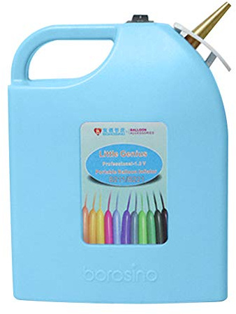 Portable Electric Balloon Inflator Electric Balloon Pump Rechargeable Twisting Modeling Balloon Pump Electric Balloon Pump Air Balloon Blower for Birthday/Party/Decoration (Blue)