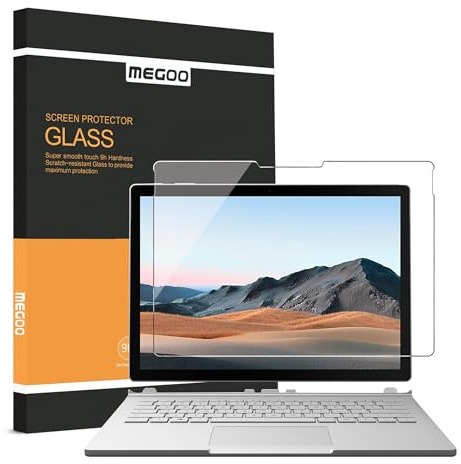 MEGOO Pellicola Salvaschermo in Vetro Temperato per Surface Book 3/2/1 - Facile da installare, Senza bolle - 13,5 Pollici