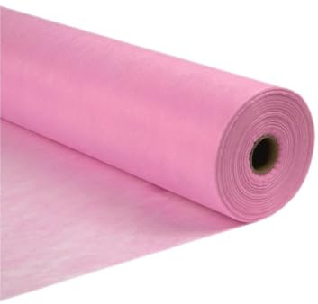 Einweg Bettlaken in Rolle 0,6x200 m, Kosmetikliege/Massagetisch Laken, Einweg Auflage für Liegen in Spa, Kliniken, Beauty Studios, Spinnvlies - Rosa