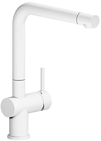 Reginox YADKIN White R34767 Robinet de cuisine avec bec fixe et mitigeur monocommande Blanc