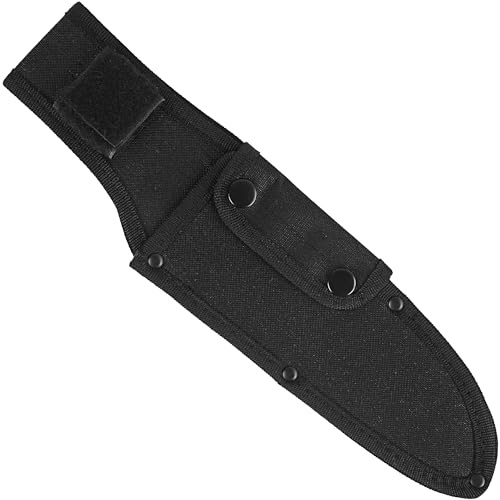 XYJ Universal Knife Sheath Oxford Cloth Camping Knives Sleeves Case Edge Guards Blade Protectors (Black, 8 * 2 inch)
