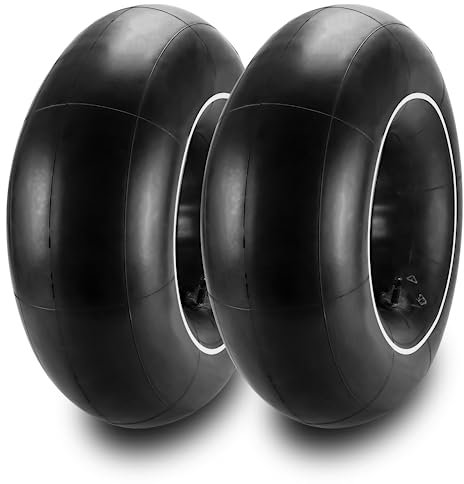Cenipar Camere d'aria di ricambio per carrelli pesanti, come bagagliaio, trattore, carrelli da giardino, golf cart, tosaerba, con stelo della valvola diritta TR13