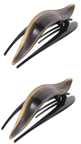 POPETPOP Lot De 2 Grandes Pinces À Cheveux Plates Et Robustes Pour Cheveux Épais Accessoires Pour Cheveux Fins Et Fins