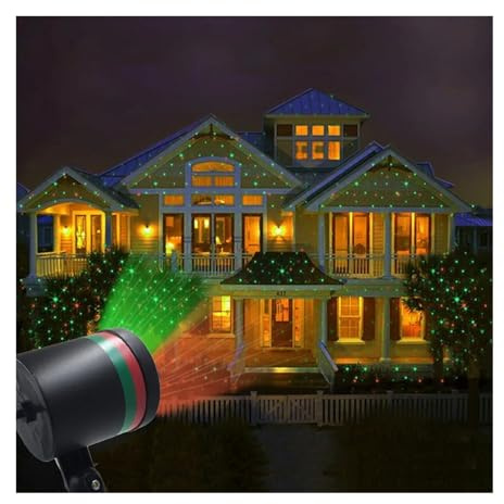 Luces De Proyector De Navidad PortáTiles, Luz decorativa de Navidad for exteriores, lámpara de proyector de estrella del cielo móvil, iluminación de paisaje, luz LED Sta for fiesta de Navidad Imagen H