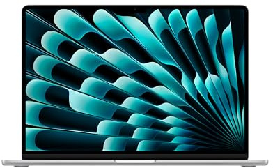 Apple 2024 MacBook Air 15-inch Laptop with M3 chip: 15.3-inch Liquid Retina Display, 16GB Unified Memory, 512GB SSD Storage, Backlit Keyboard, 1080p FaceTime HD Camera, Touch ID; Silver