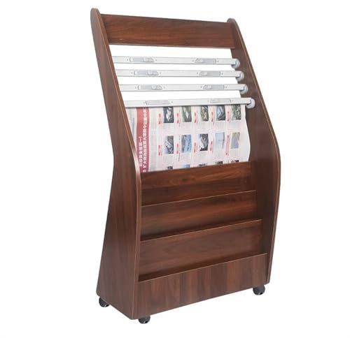 Zeitschriftenständer Büro-Zeitungsständer, bodenstehender Zeitungsständer, vertikaler Zeitungsorganisator, Broschüren-Präsentationsständer for die Ausstellung von Zeitungen und Produkten Zeitungsständ