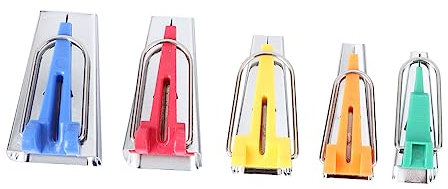 VILLCASE 5stücke Teiliges Für Schrägbandformer Binding Tape Maker Für Nähmaschinen Praktische Schneiderwerkzeuge Erstellen Von Eigenen Schrägbändern Minuten