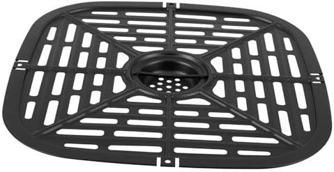 SHOWERORO Bandeja de Repuesto Negro de Acero Inoxidable Ventilación y Disipación de Calor para Freidora de Aire Adecuado para Uso en Cocina