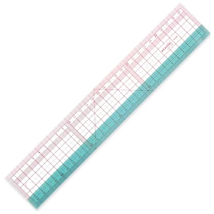 KEARING Transparentes Schnittmuster Lineal 30cm – Flexibles Kunststofflineal für Nähen, Patchwork & Skizzen – Präzise Linien & Maßübertragung