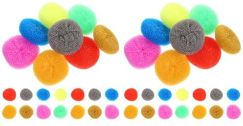 Healvian 60piezas Estropajos Multi-funcionales para Cocina Esponjas De Limpieza Reutilizables Mezclados para Fregar y Superficies