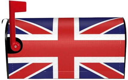 Cubierta magnética para buzón de correo con estampado de bandera inglesa, protector de buzón de correo impermeable, estándar de EE. UU