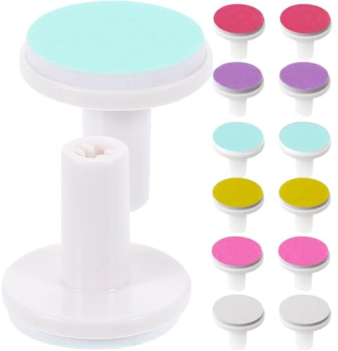 JEYORZY 12 Piezas Almohadillas Cortaúñas Bebe Electrico Almohadillas de Repuesto para Recortador de Uñas para Bebés Lima de Uñas Accesorios