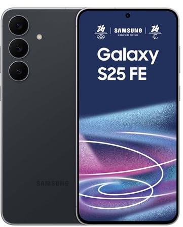 Samsung Galaxy S25 FE Smartphone AI, 3 anni di Garanzia del produttore, Display Dynamic AMOLED 2X 6.7'', Fotocamera 50MP, IP68, 8GB RAM, 128GB, Batteria a lunga durata, Jetblack [Versione Italiana]