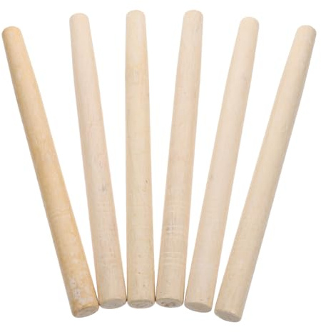 Milisten 6pcs Shiba Sword Handle Replacement Wooden Handle Garden Tool for Hammer Tools