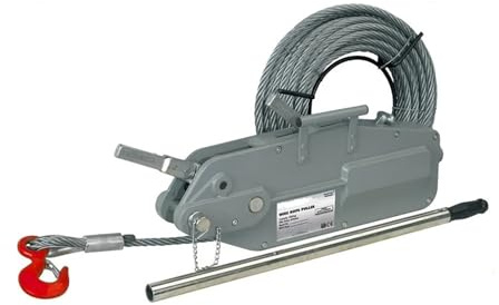 OPFVUJIKX Cabrestante de Cable Tugr de 800 kg con Palanca Manual