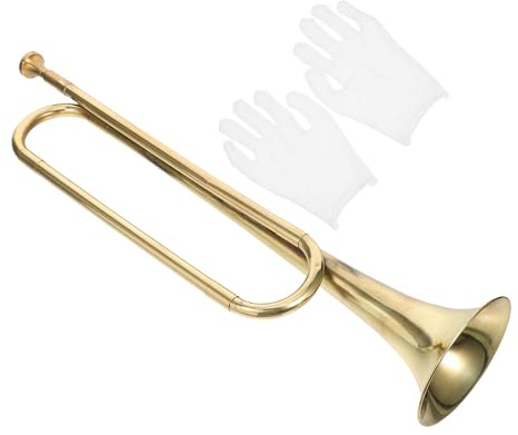 Zerodeko Instrument de Musique Couleur Or Plusieurs Styles Plusieurs styles Trompette en Métal Embouchure Pratique et Créatif pour Garçon et Filles Débutants pour Fêtes et Apprentissage